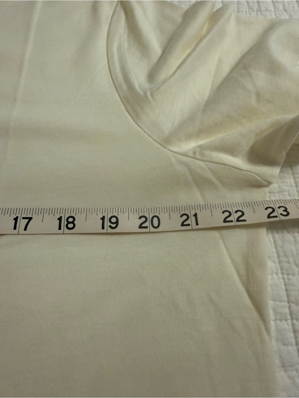 Unbound Merino Crew Neck Short Sleeve Tee - cream - Picture 5 of 6